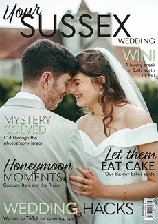 Cover of the August/September 2025 issue of Your Sussex Wedding magazine