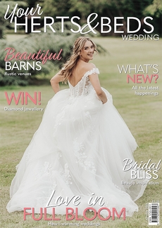 Cover of the June/July 2025 issue of Your Herts & Beds Wedding magazine