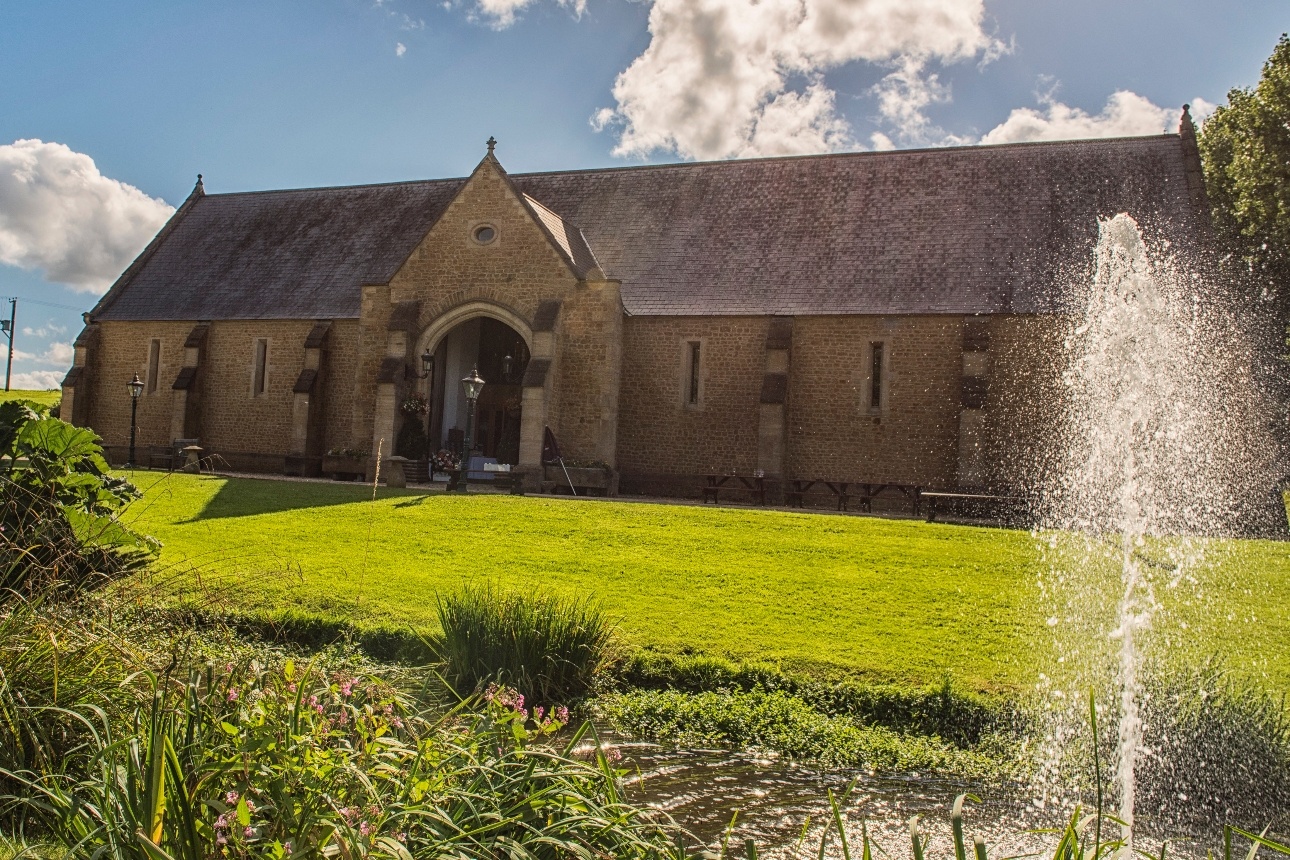 The Tithe Barn at Somerset venue Haselbury Mill