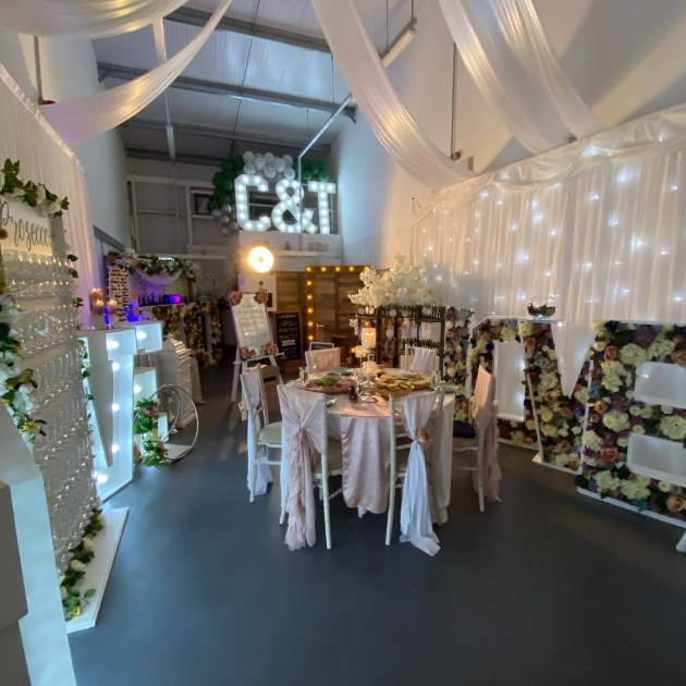 Cover With Love's wedding prop showroom