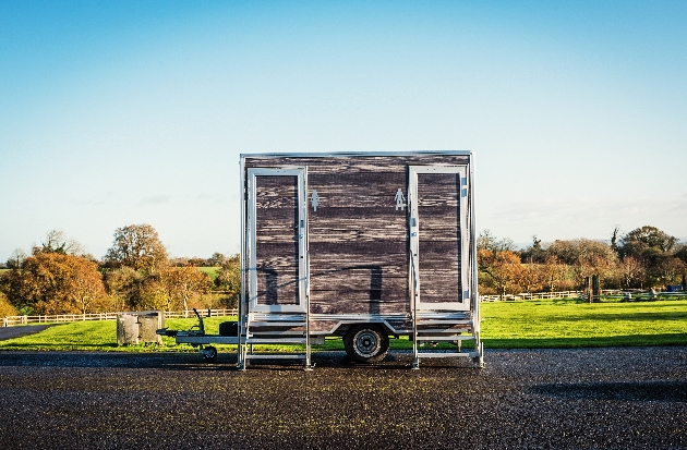 WET Hire rustic toilet trailer
