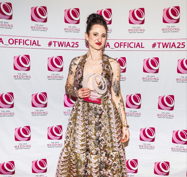 Holly Miller with her award at TWIAs