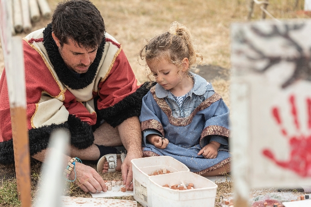 Mosaic making at a Festival of Archaeology event