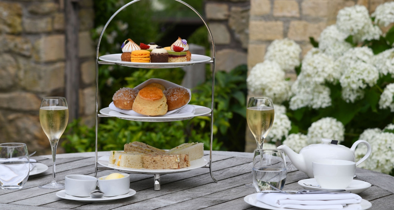 Al fresco afternoon tea at The Royal Crescent Hotel & Spa 
