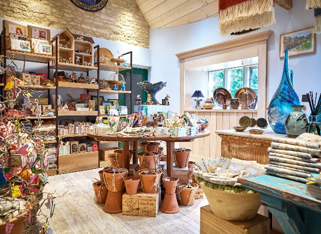 insdie shop section of eleven bibury