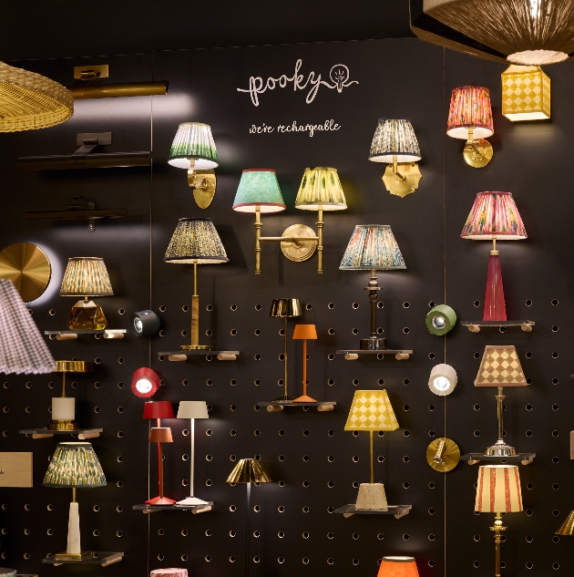 lamps at Pooky showroom