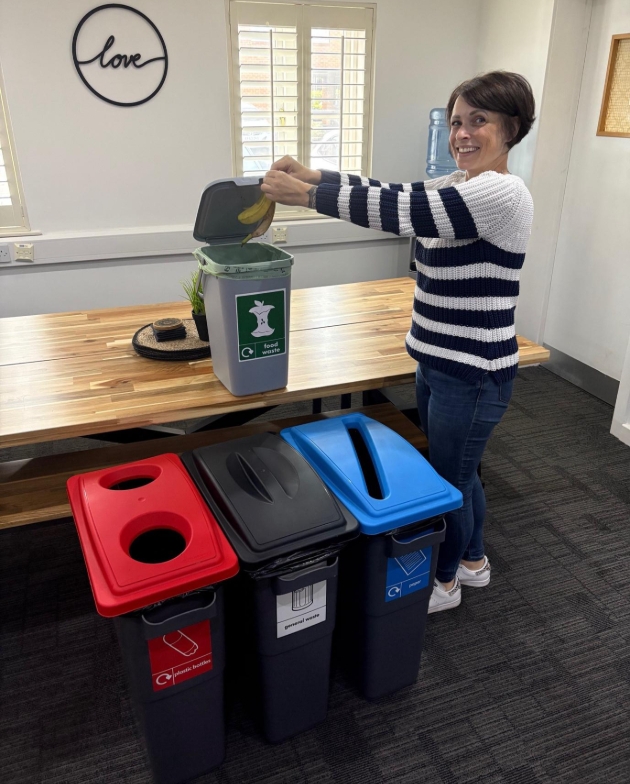 New recycling bins at Artemis Head Office