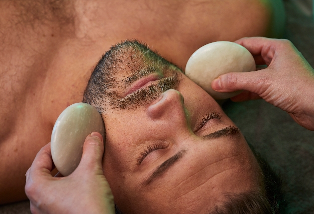 hiking-inspired hot stone massage