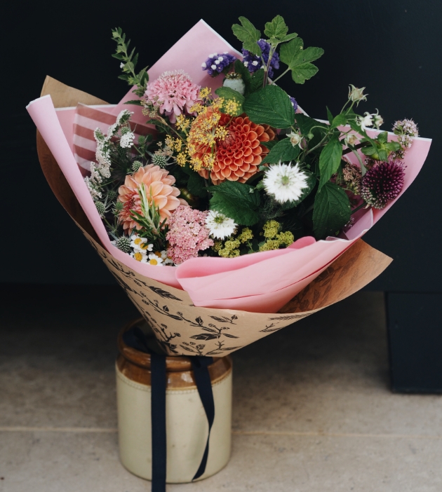 bouquet of flowers in a vase