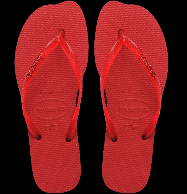 Havaianas new slim split flip flops in red